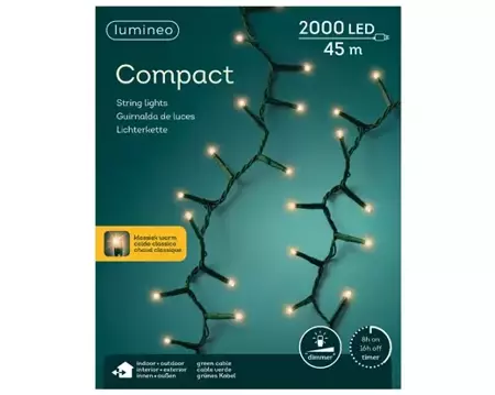 Lumineo led compact twin.l45m-2000l klassiek warm