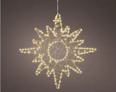 Lumineo led frame | 359 LED | 39 centimeter | goud/warm wit - afbeelding 3