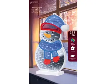 Lumineo led infinity sneeuwpop 153LED multi - afbeelding 3