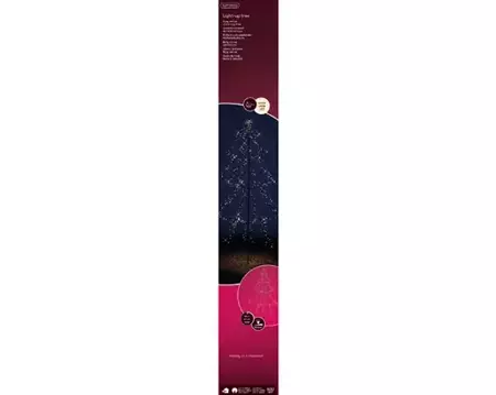 Lumineo led light-up boom | 600 LED | 300 centimeter | warm wit - afbeelding 1