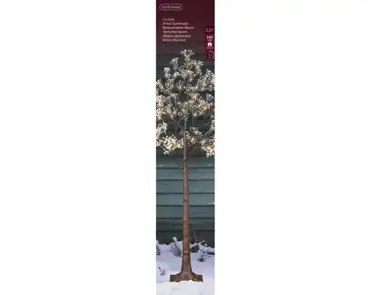 Lumineo ledboom bloem buit 150cm-144led warm wit - afbeelding 1
