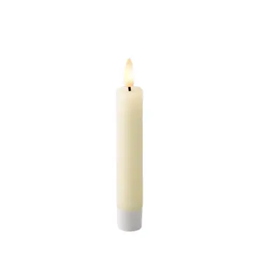 Lumineo leddinerkaars d2h14cm 2st creme - afbeelding 2