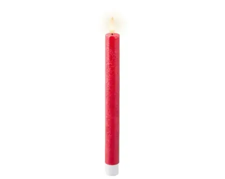 Lumineo leddinerkrs d2h24cm 2st kerst rood - afbeelding 1