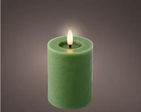 Lumineo ledkaars d7h11cm groen - afbeelding 2