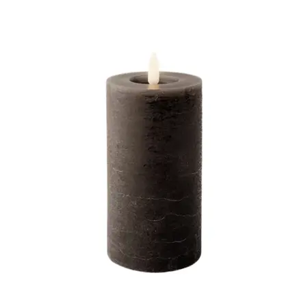 Lumineo ledkaars d7h15cm grijs - afbeelding 1