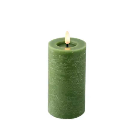 Lumineo ledkaars d7h15cm groen - afbeelding 1