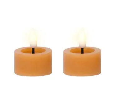 Lumineo ledtheelicht d4h5cm 2st oranje - afbeelding 2