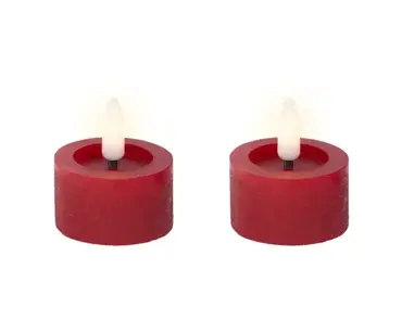 Lumineo ledtheelicht d4h5cm 2st rood - afbeelding 2
