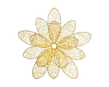 Lumineo Micro led bloem 38x13cm-200led goud/warm wit/klassiek warm - afbeelding 2