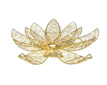 Lumineo Micro led bloem 58x16cm-300led goud/warm wit/klassiek warm - afbeelding 4