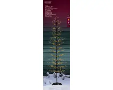 Lumineo Micro led boom 110x270cm-2048led zwart/klassiek warm - afbeelding 1