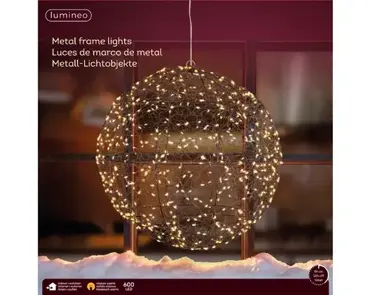 Lumineo micro led frame d38cm-600l zwart/klassiek warm - afbeelding 3