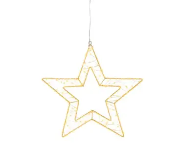 Lumineo Micro led ster 58cm-360led goud/warm wit/klassiek warm - afbeelding 1
