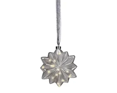 Lumineo microled bloem 19cm grijs/warm wit - afbeelding 2
