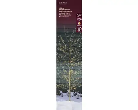 Lumineo microled boom | 1350 LED | 1.5 meter | goud/warm wit/klassiek warm - afbeelding 1