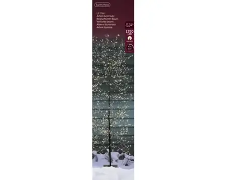 Lumineo microled boom | 1350 LED | 1.5 meter | zwart/warm wit - afbeelding 1