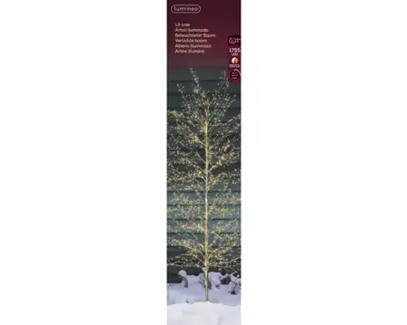 Lumineo microled boom | 1755 LED | 1.8 meter | goud/warm wit/klassiek warm - afbeelding 1