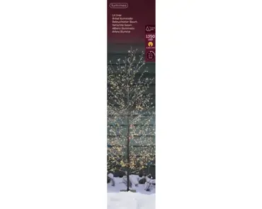 Lumineo Microled boom 30x150cm zwart/klassiek warm - afbeelding 1