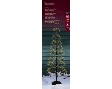 Lumineo microled boom | 448 LED | 1.2 meter | zwart/klassiek warm - afbeelding 1