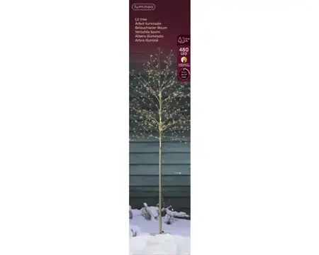 Lumineo Microled boom 60x150cm goud/warm wit/klassiek warm - afbeelding 1