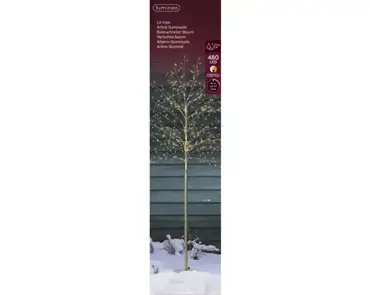 Lumineo Microled boom 60x150cm goud/warm wit/klassiek warm - afbeelding 1
