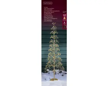 Lumineo microled boom | 624 LED | 1.5 meter | goud/warm wit/klassiek warm - afbeelding 1