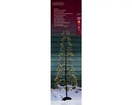 Lumineo microled boom | 624 LED | 1.5 meter | zwart/klassiek warm - afbeelding 1