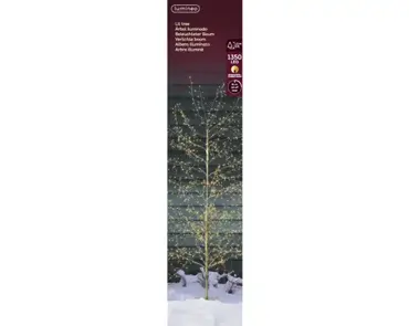 Lumineo Microled boom 70x150cm goud/warm wit/klassiek warm - afbeelding 1