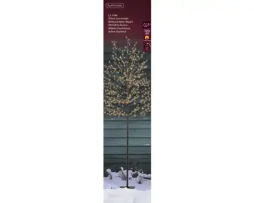 Lumineo microled boom kort | 720 LED | 1.8 meter | zwart/klassiek warm - afbeelding 1