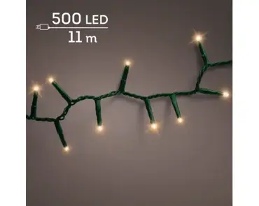 Lumineo microled compact twinkle | 11 meter | 500 LED |  groen/klassiek warm - afbeelding 1