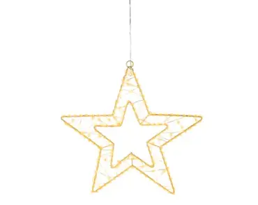 Lumineo microled ster | 238 LED | 38 centimeter | goud/warm wit/klassiek warm - afbeelding 1