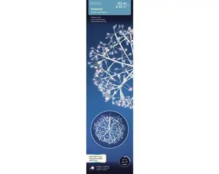 Lumineo microled ster 35cm-192l wit/multi - afbeelding 1