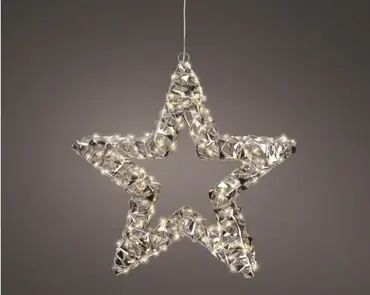 Lumineo microled ster | 400 LED | 8x38 centimeter | warm wit - afbeelding 3