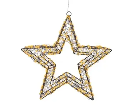 Lumineo microled ster | 500 LED | 38 centimeter | zwart/klassiek warm - afbeelding 2