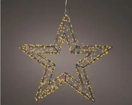 Lumineo microled ster | 720 LED | 58x7centimeter | klassiek warm - afbeelding 3