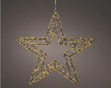 Lumineo microled ster | 720 LED | 58x7centimeter | klassiek warm - afbeelding 3