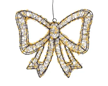 Lumineo microled strik | 38x34 centimeter | 500 LED | zwart/klassiek warm - afbeelding 2