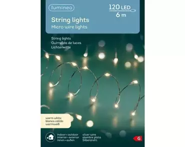 Lumineo MicroLED Verlichting Buiten 6 Meter 120 Lampjes - afbeelding 1