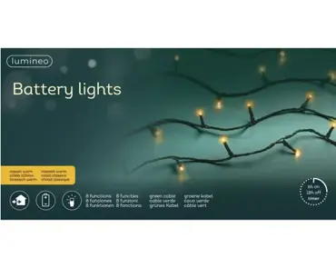 Lumineo mincroled basic light | 710 centimeter | 272 LED | groen/klassiek warm - afbeelding 5