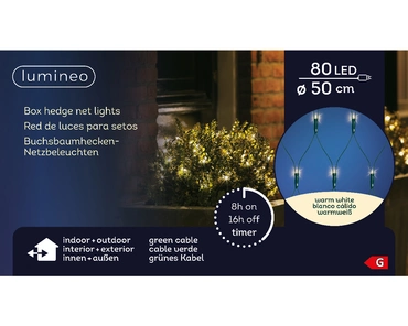 Lumineo Netverlichtingled buxus ø50cm 80led warm wit - afbeelding 5