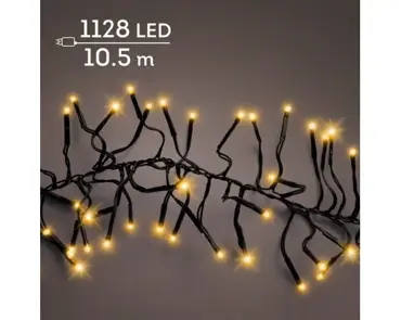Lumnineo led Cluster twinkel | 10.5 meter | 1128 LED | klassiek warm - afbeelding 1