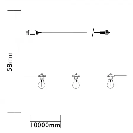 Luxform Feestverlichting 10 meter