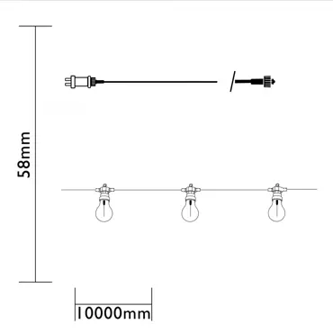 Luxform Feestverlichting 10 meter