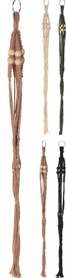 MACRAME HANGER 60CM 4ASS