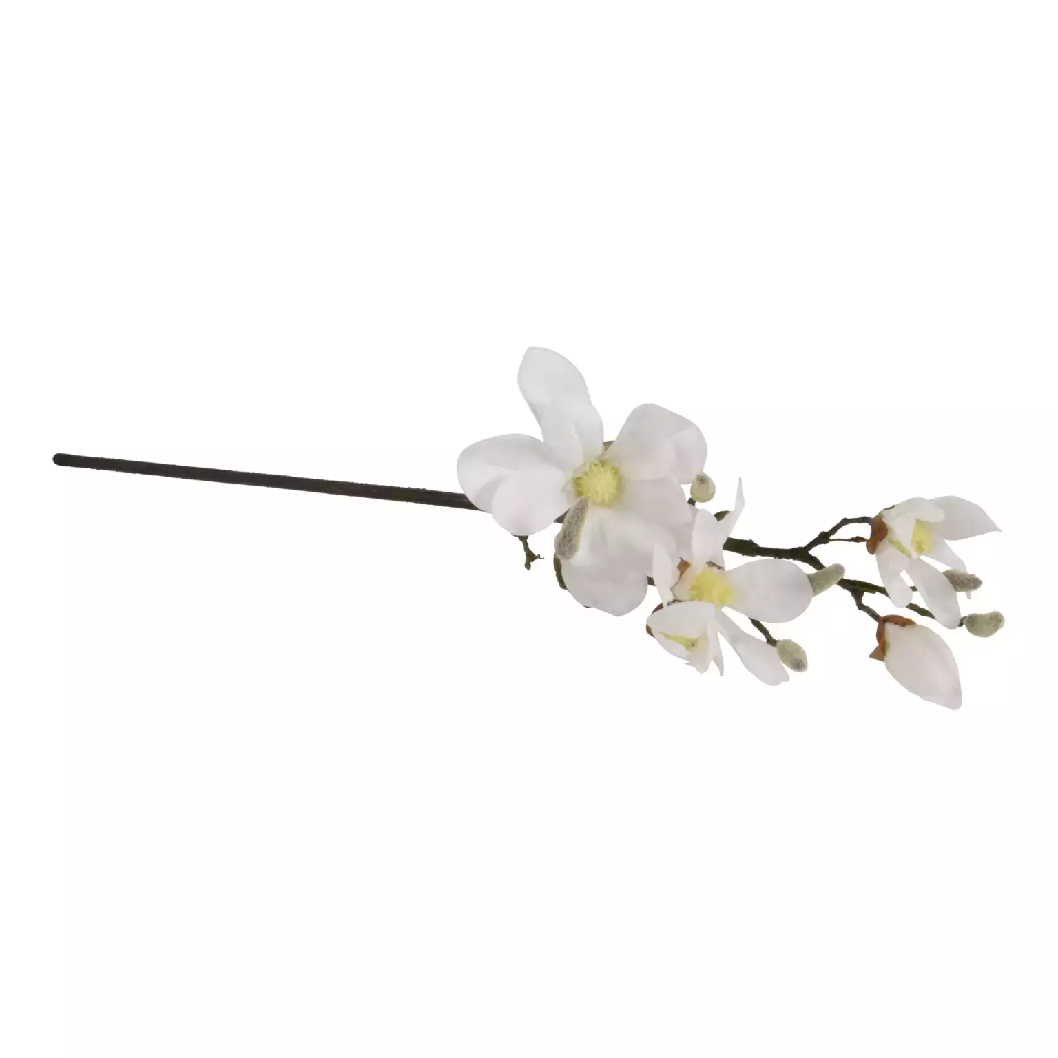 Kunstbloem Magnolia steel 35cm - Wit