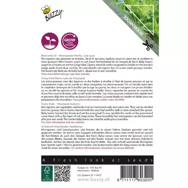 Microgreens, Boerenkool Westlandse Herfst - afbeelding 2