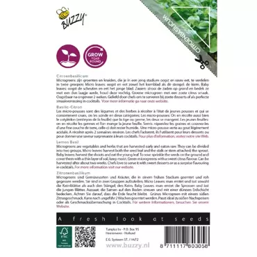 Microgreens, Citroenbasilicum - afbeelding 2