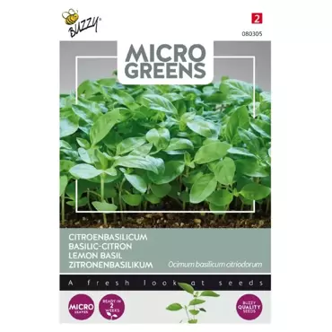 Microgreens, Citroenbasilicum - afbeelding 1