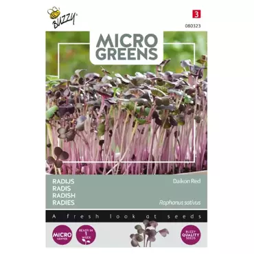 Microgreens, Radijs Rode Daikon - afbeelding 1