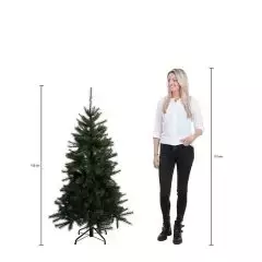 Millington kerstboom groen frosted - h155 x d86cm